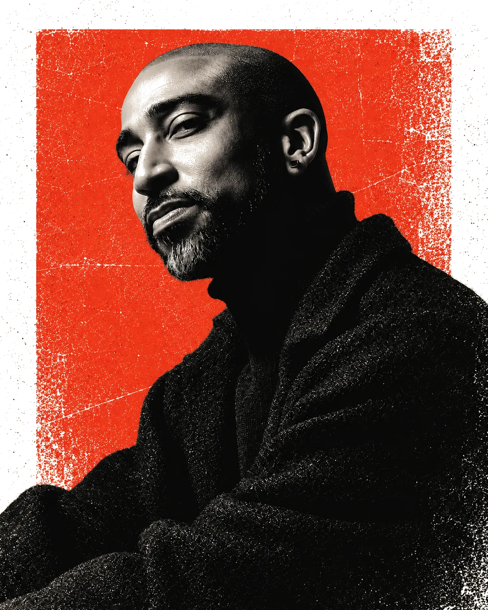 Stylized portrait of Vincent Baskerville