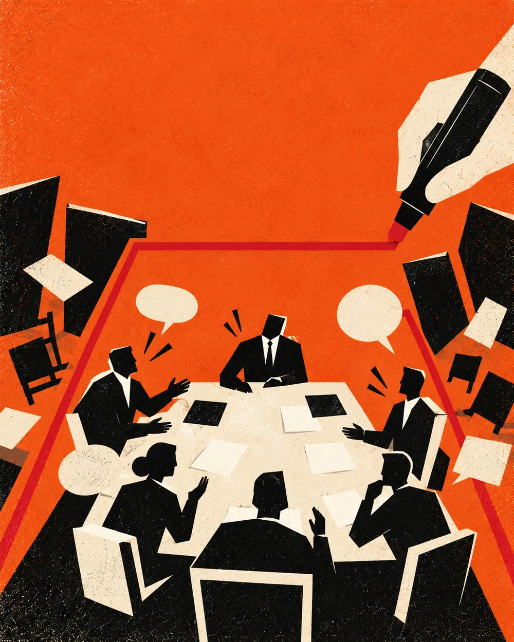 Editorial illustration for Week 06: Take the Marker
