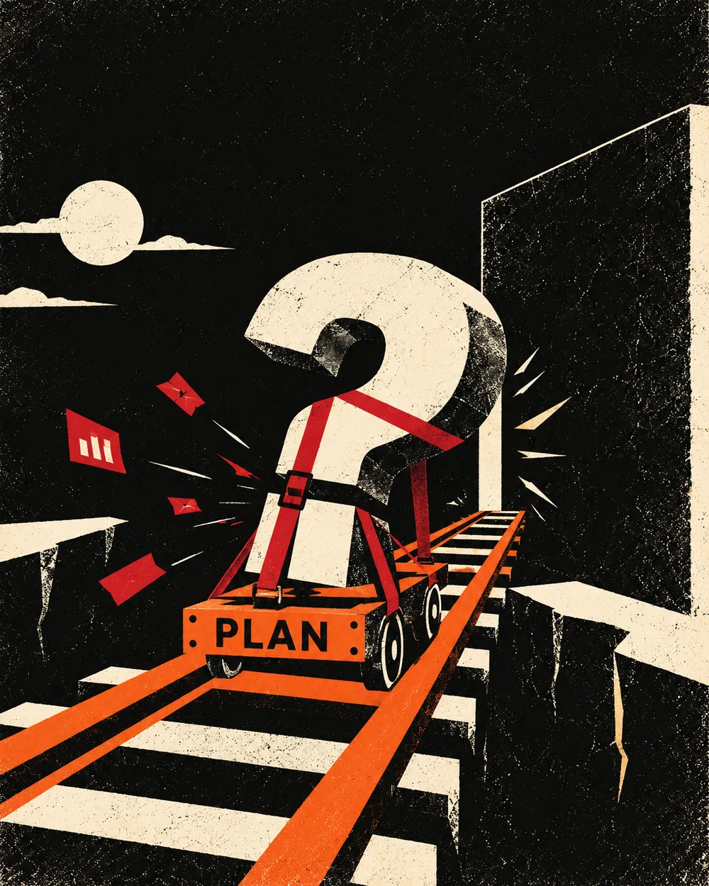 Editorial illustration for Week 08: Are You Running a Learning Bet Like an Execution Plan?