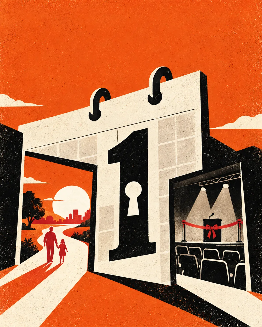 Editorial illustration for Week 09: What Is on the Other Side of the Date?
