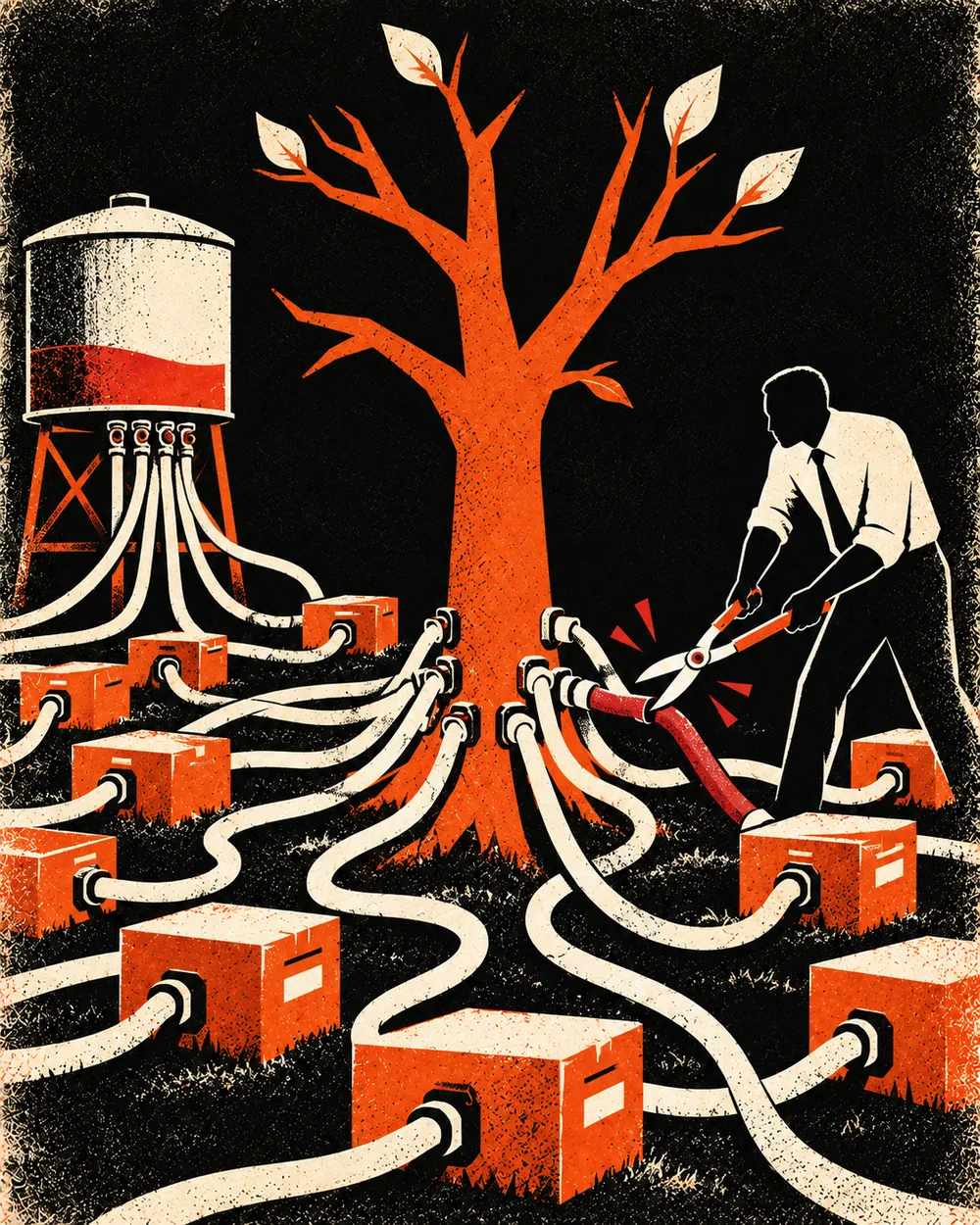 Editorial illustration for Week 30: What Are You Willing to Stop Funding?